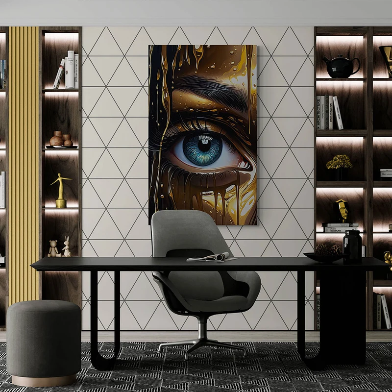 5D Diamond Painting – Golden Face