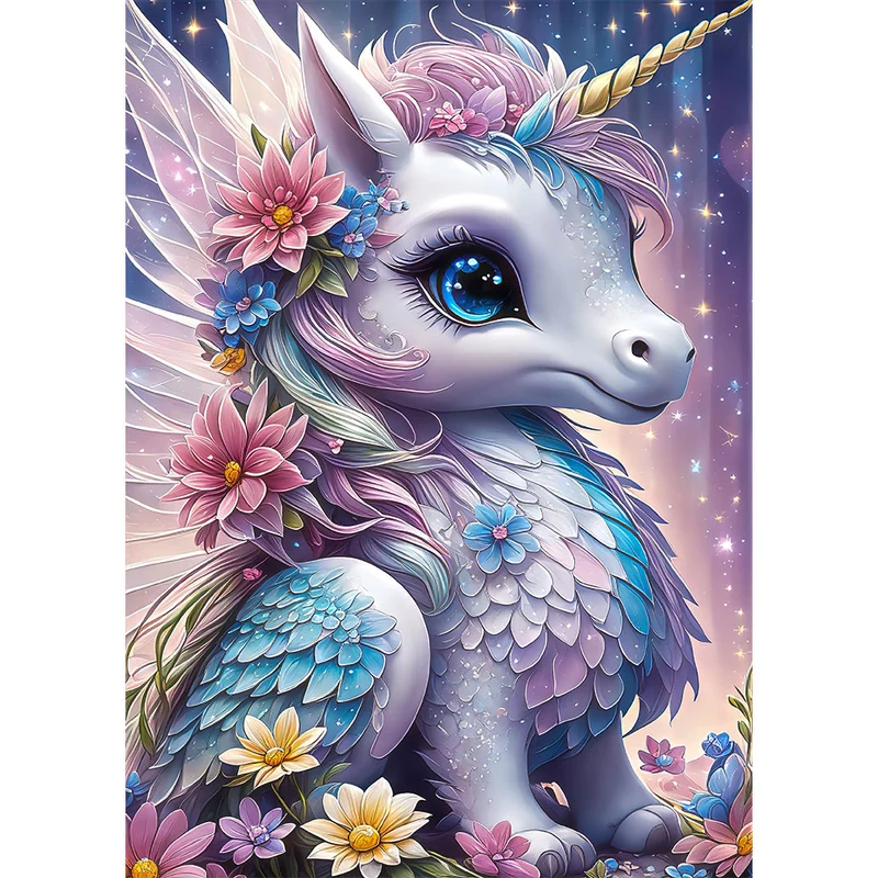 5D Diamond Painting – Einhorn