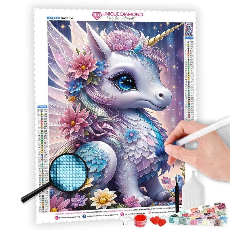 5D Diamond Painting – Einhorn