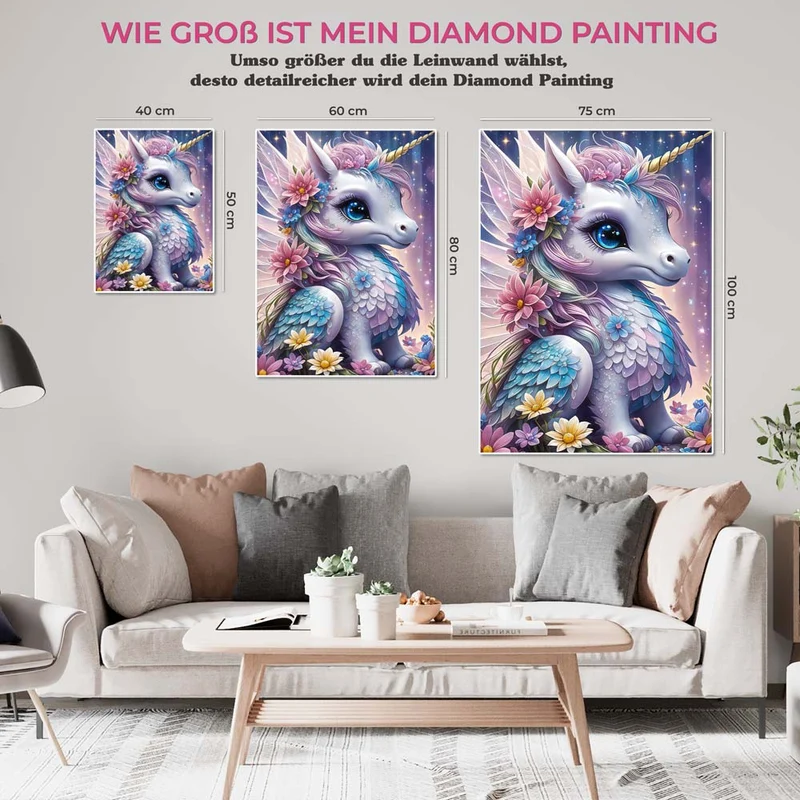 5D Diamond Painting – Einhorn
