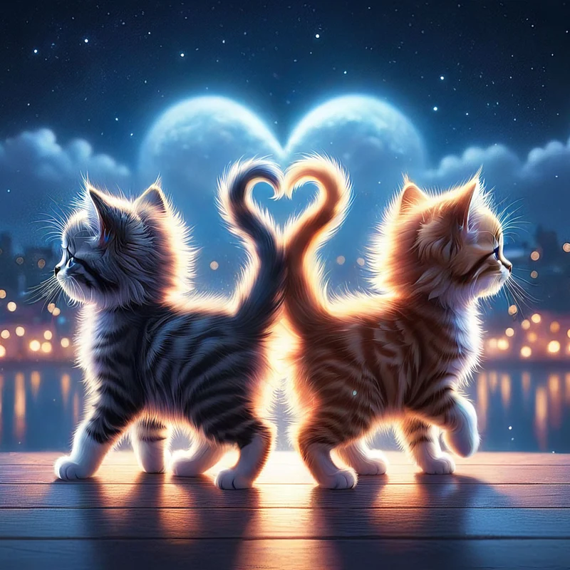 5D Diamond Painting – Katzenliebe