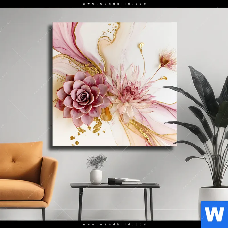 Leinwandbild | Florale Harmonie | Quadrat