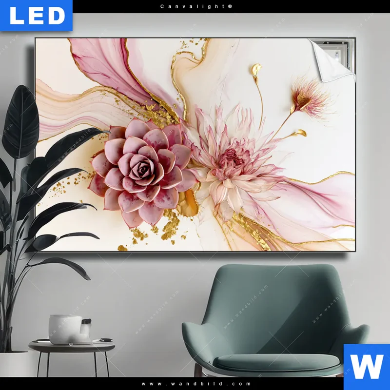 Canvalight® Leuchtbild | Florale Harmonie | Querformat