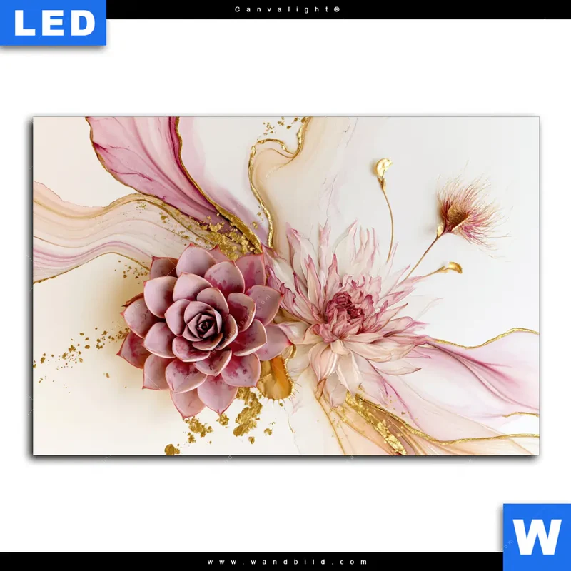 Canvalight® Leuchtbild | Florale Harmonie | Querformat
