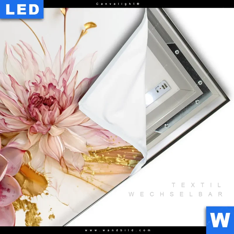 Canvalight® Leuchtbild | Florale Harmonie | Querformat