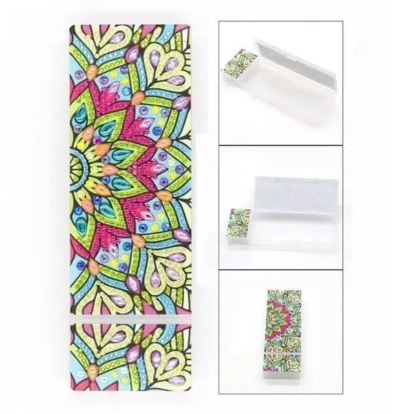 Diamond Painting Stiftebox Blumen