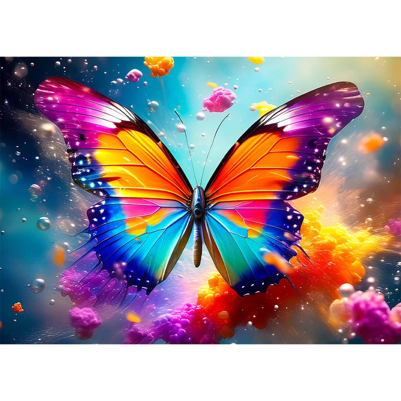 5D Diamond Painting – Colourful Butterfly