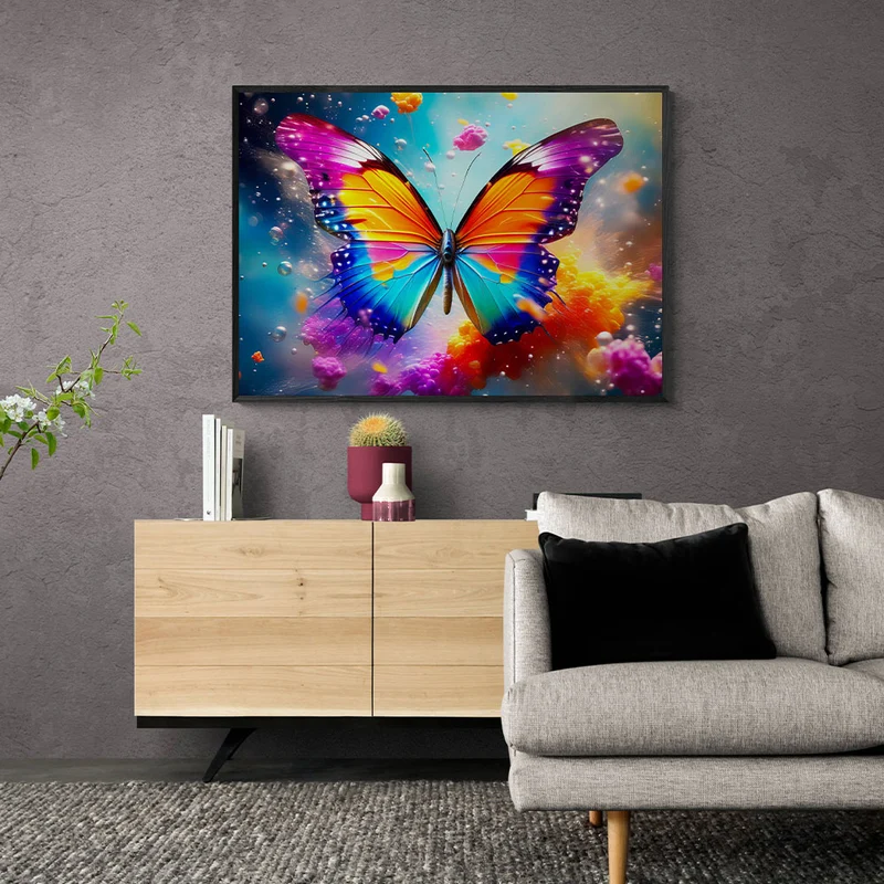 5D Diamond Painting – Colourful Butterfly
