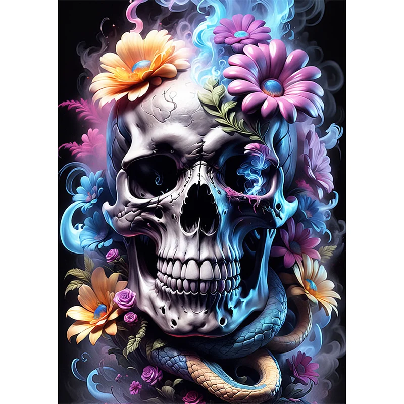 5D Diamond Painting – Skull