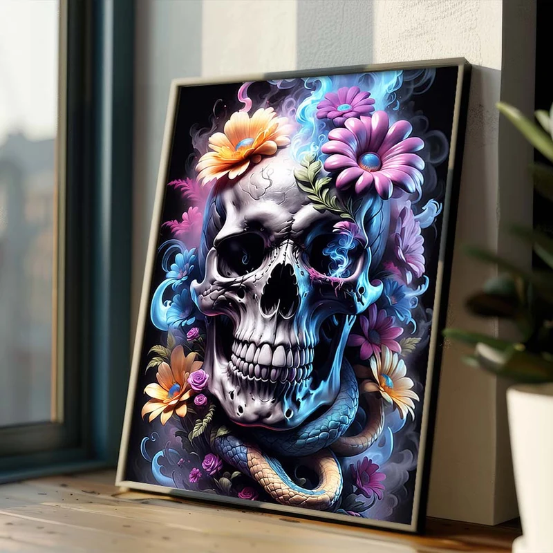 5D Diamond Painting – Skull