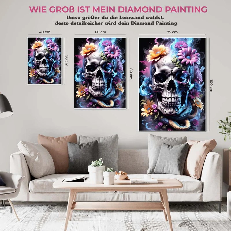 5D Diamond Painting – Skull