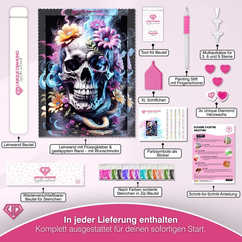 5D Diamond Painting – Skull