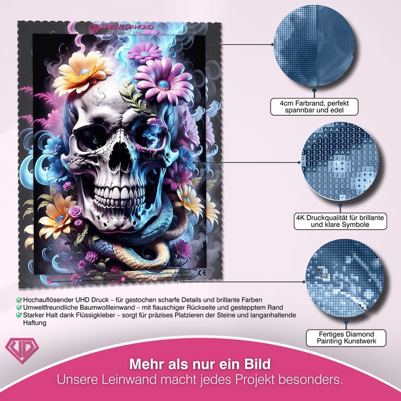 5D Diamond Painting – Skull