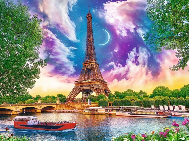 Eiffelturm an der Seine - Voll AB 5D DIY Diamond Painting