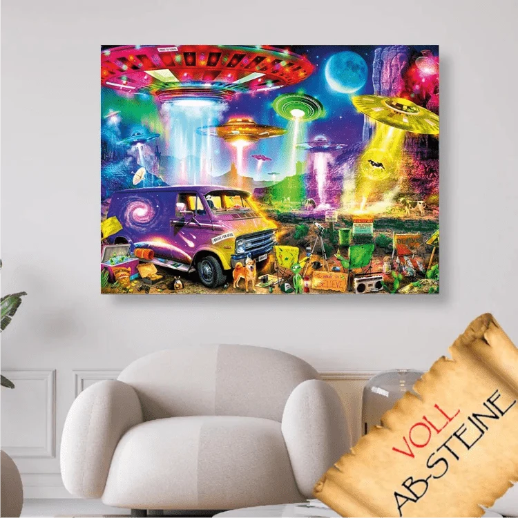 Die Ufo´s kommen - Voll AB 5D DIY Diamond Painting