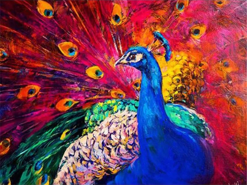 Der Pfau - Voll AB 5D DIY Diamond Painting