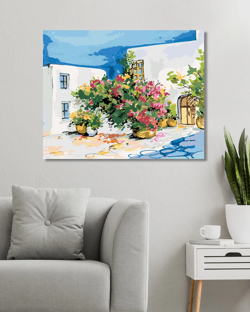 Diamond painting - BLUMENSTRAUSS AUF DER FENSTERBANK