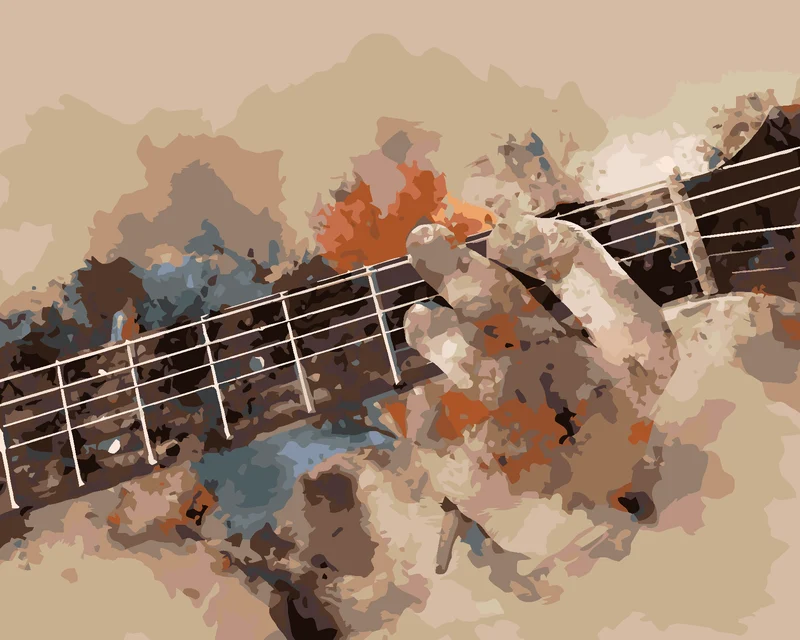Diamond painting - GITARRIST SPIELT GITARRE