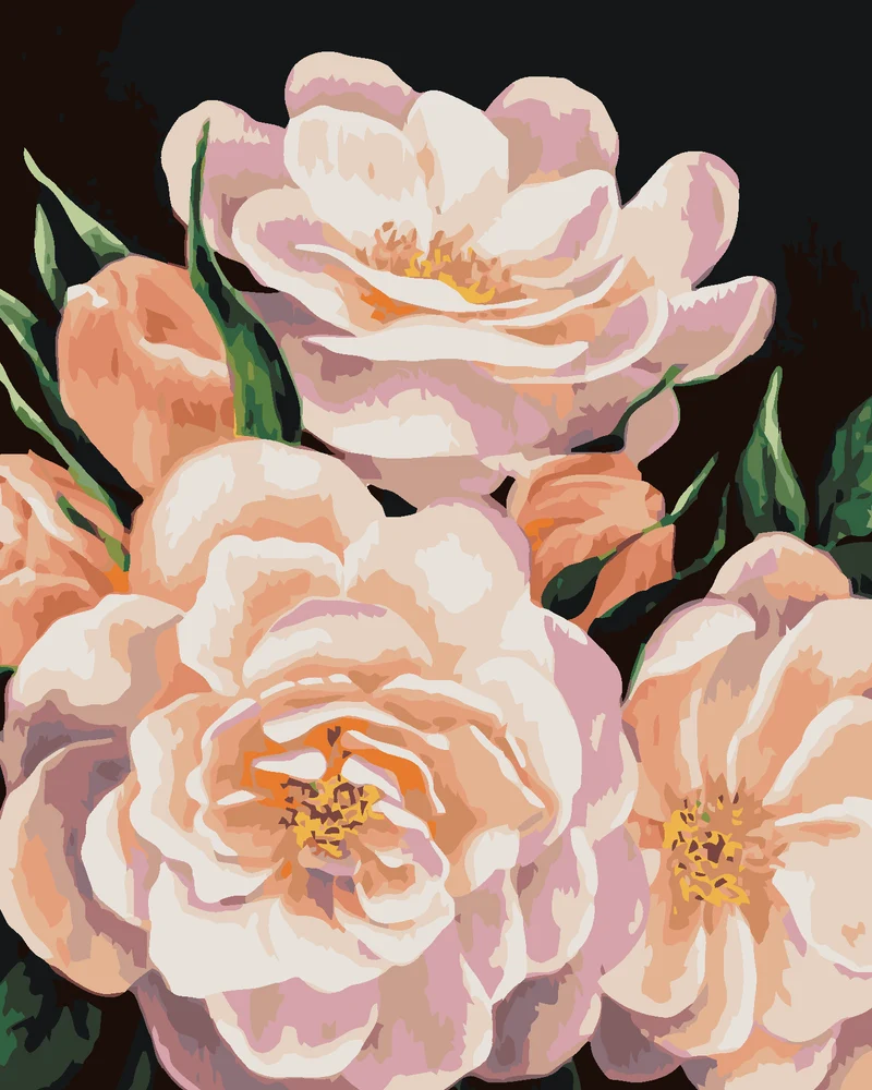 Diamond painting - PFINGSTROSENSTRAUSS (MYROSLAVA VOLOSCHUK)