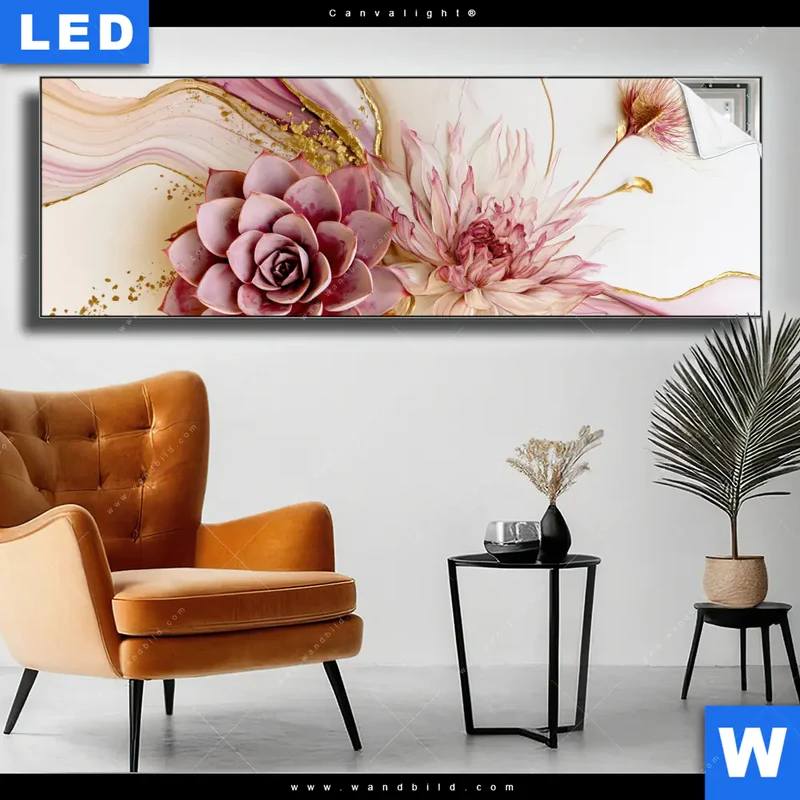 Canvalight® Leuchtbild | Florale Harmonie | Panorama