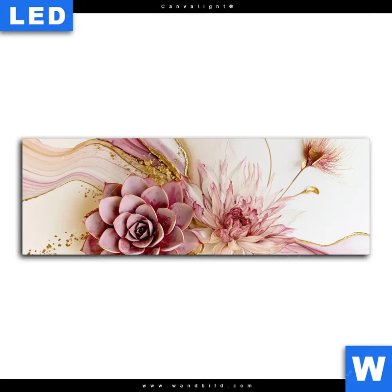 Canvalight® Leuchtbild | Florale Harmonie | Panorama