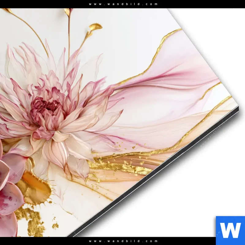 Alu-Dibond Bild | Florale Harmonie | Hochformat