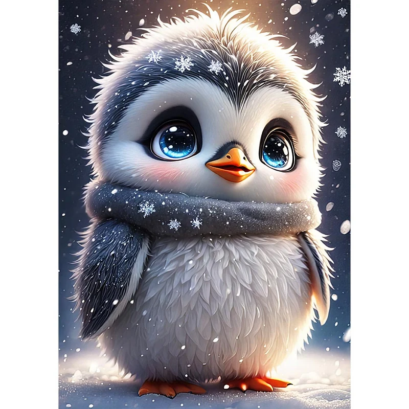 5D Diamond Painting – Baby Penguin