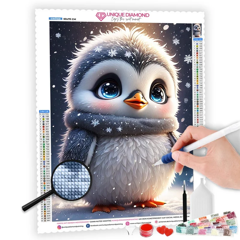 5D Diamond Painting – Baby Penguin