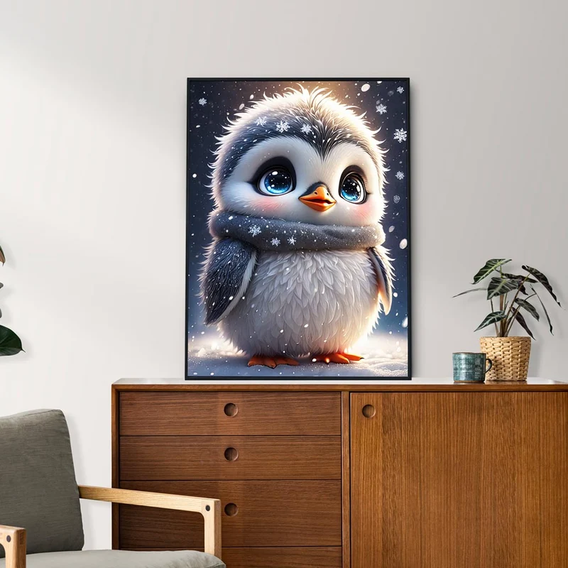 5D Diamond Painting – Baby Penguin