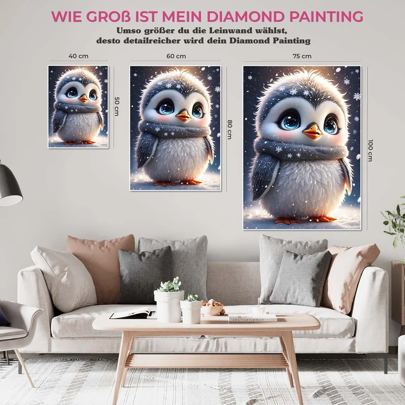 5D Diamond Painting – Baby Penguin