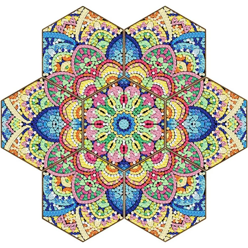 5D Diamond Painting Untersetzer Mandala