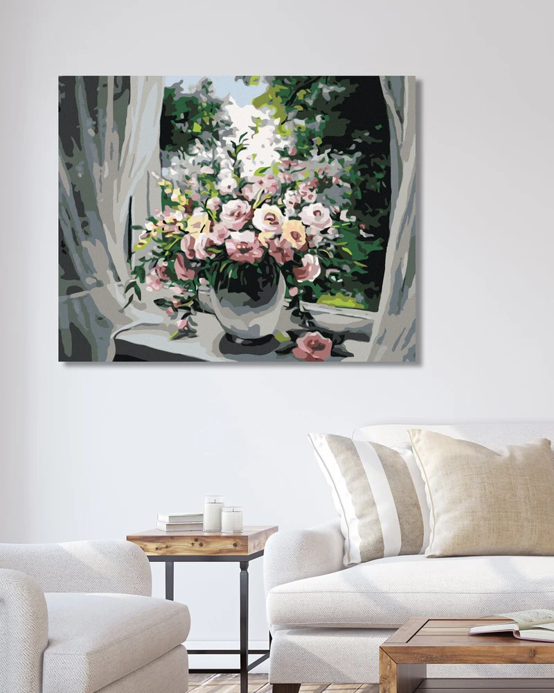 Diamond painting - BLUMEN AM FENSTER