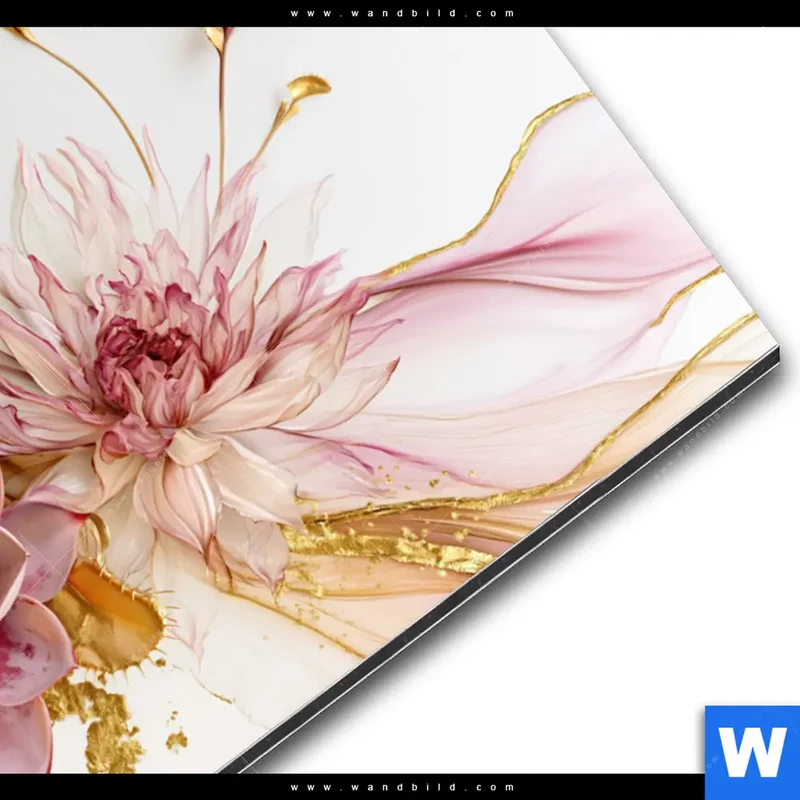 Alu-Dibond Bild | Florale Harmonie | Querformat