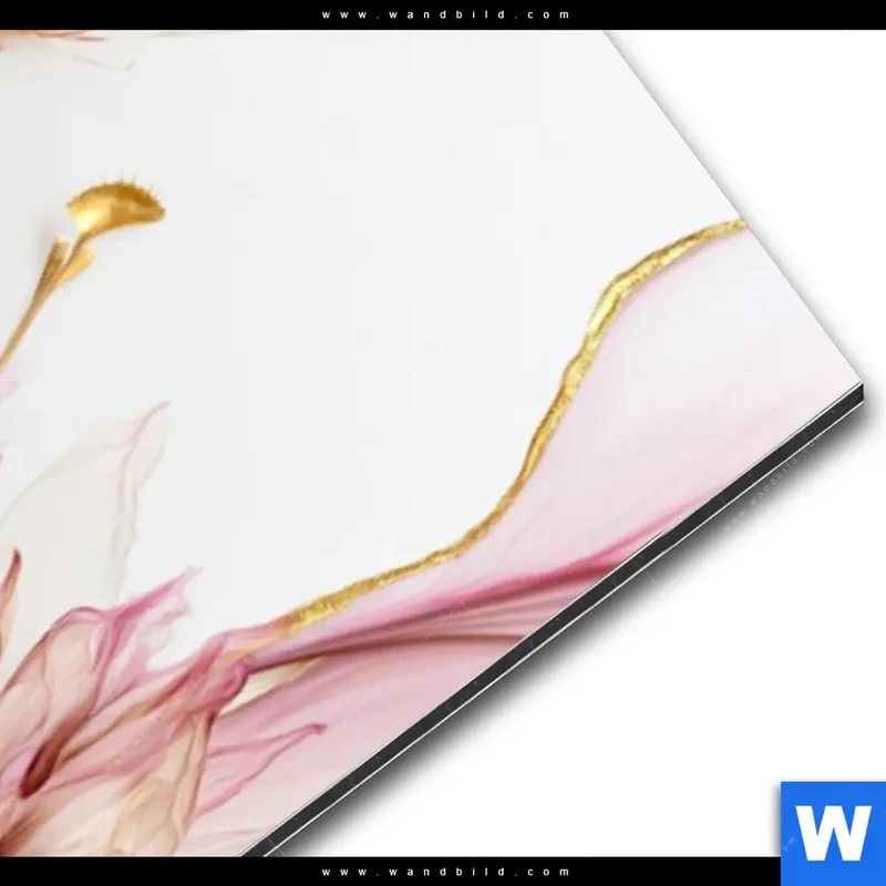 Alu-Dibond Bild | Florale Harmonie | Schmal