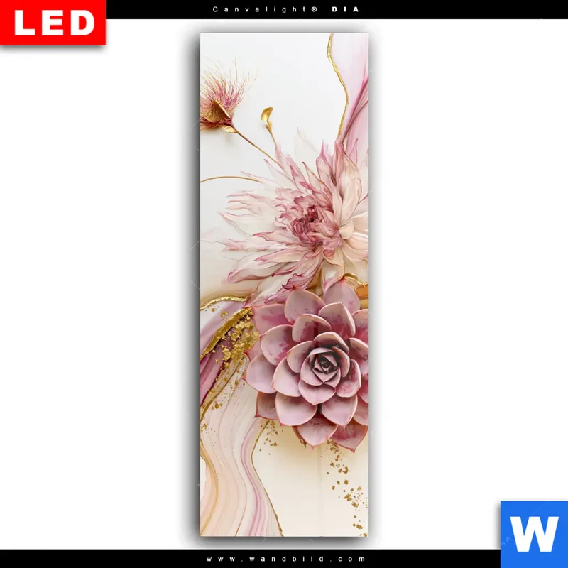 Wechselmotiv Acrylglas Canvalight® DIA | Florale Harmonie | Schmal