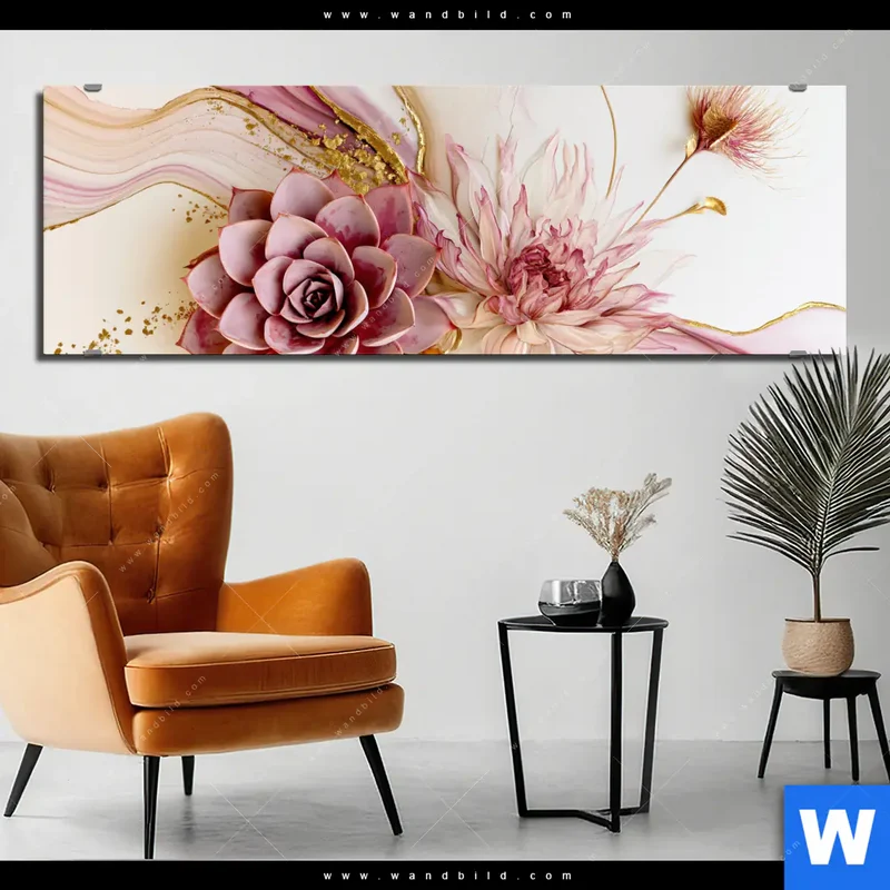 Alu-Dibond Bild | Florale Harmonie | Panorama