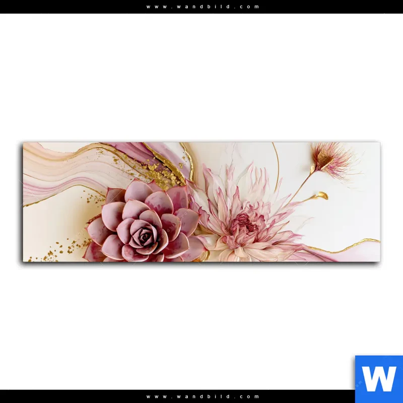 Alu-Dibond Bild | Florale Harmonie | Panorama