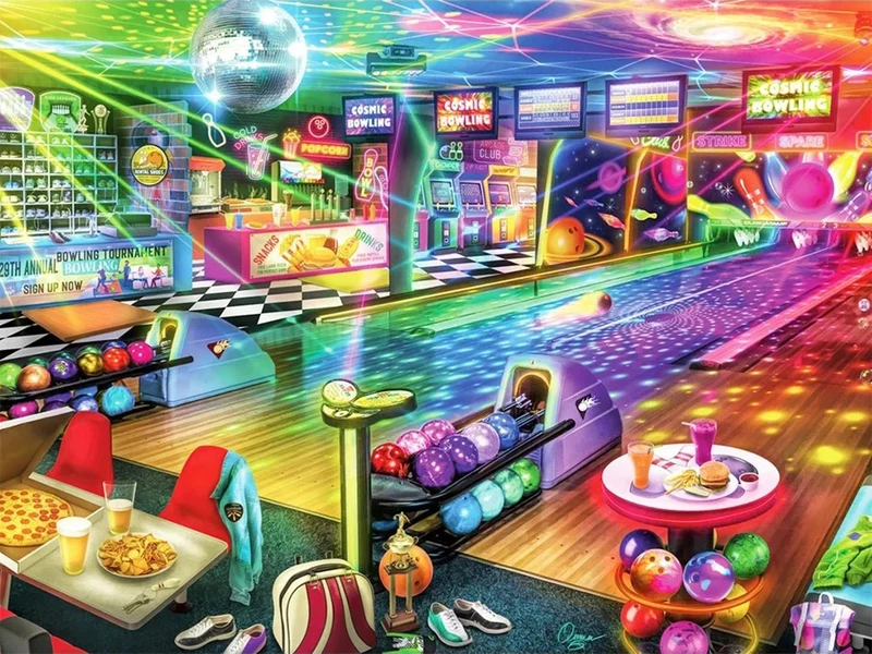 Auf zum Bowling - Voll AB Diamond Painting