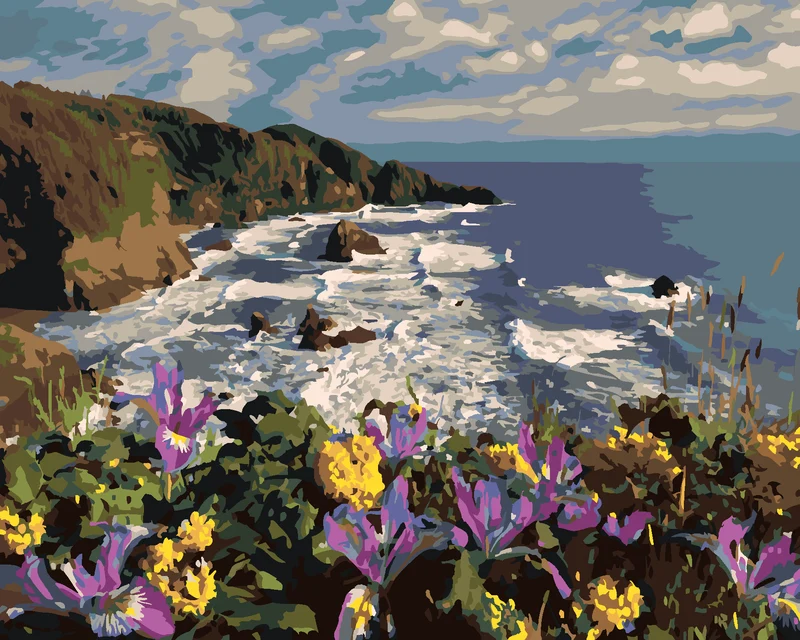 Diamond painting - BLUMEN AM UFER (DENNIS FRATES)