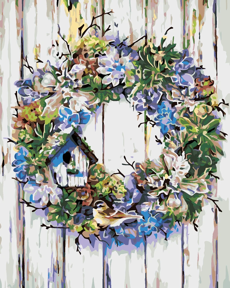 Diamond painting - BLUMENKREUZ