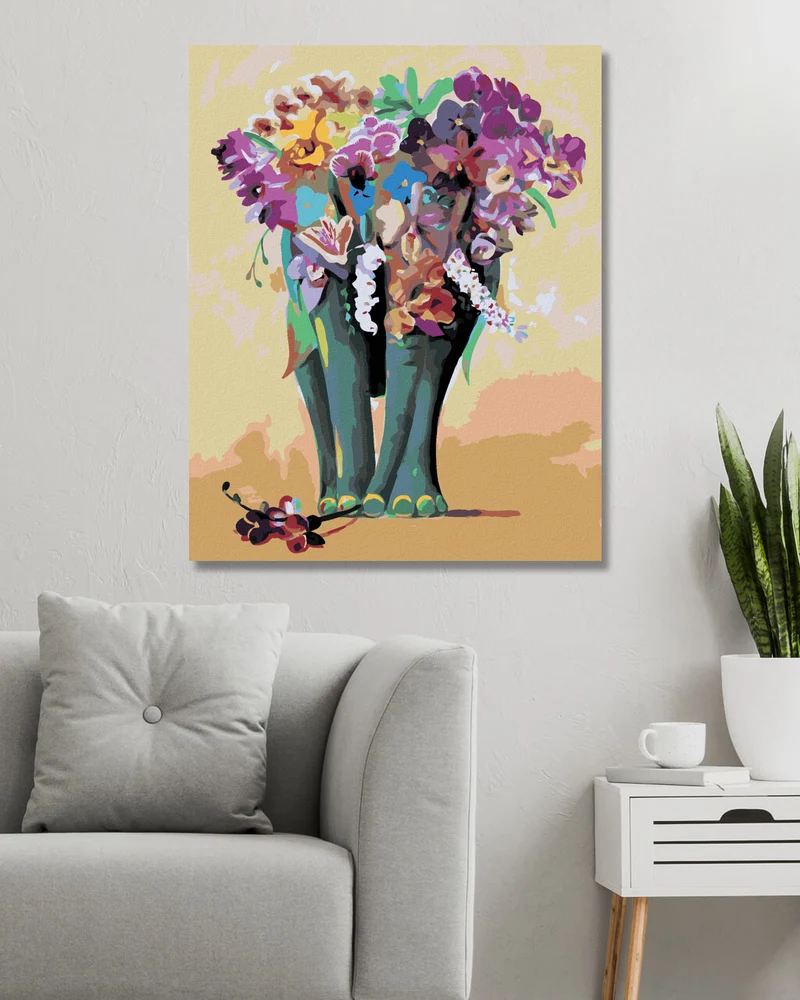 Diamond painting - BLUMENELEFANT (D. RUSTY RUST)