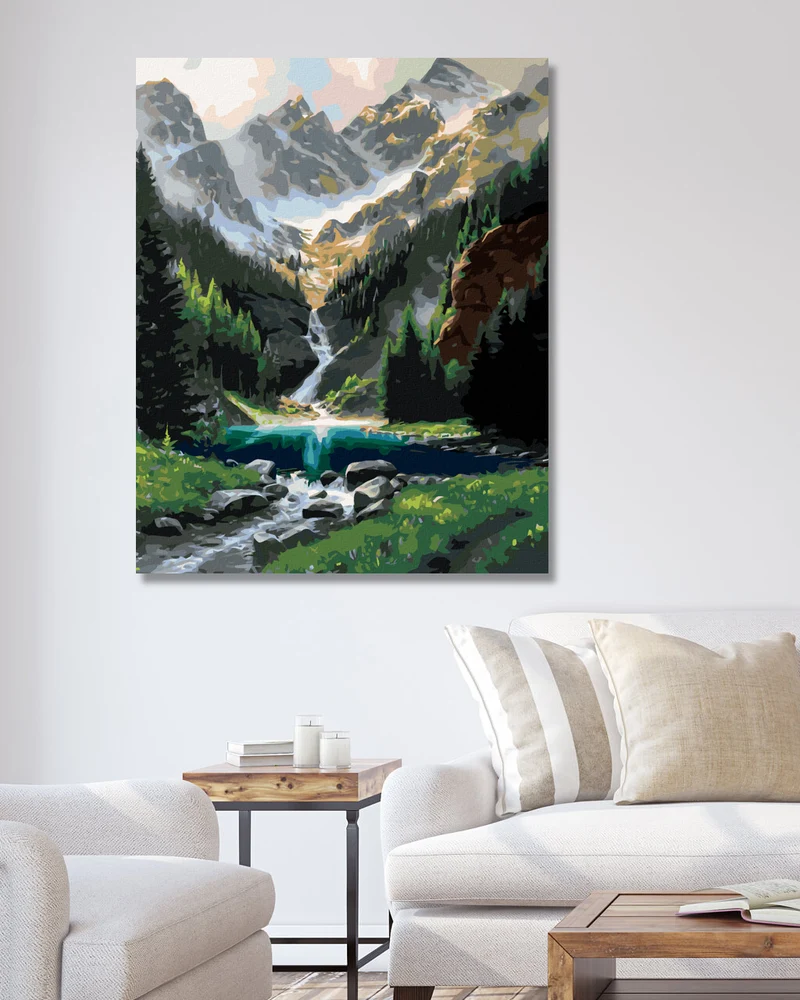 Diamond painting - RUHIGER ORT IN DEN BERGEN