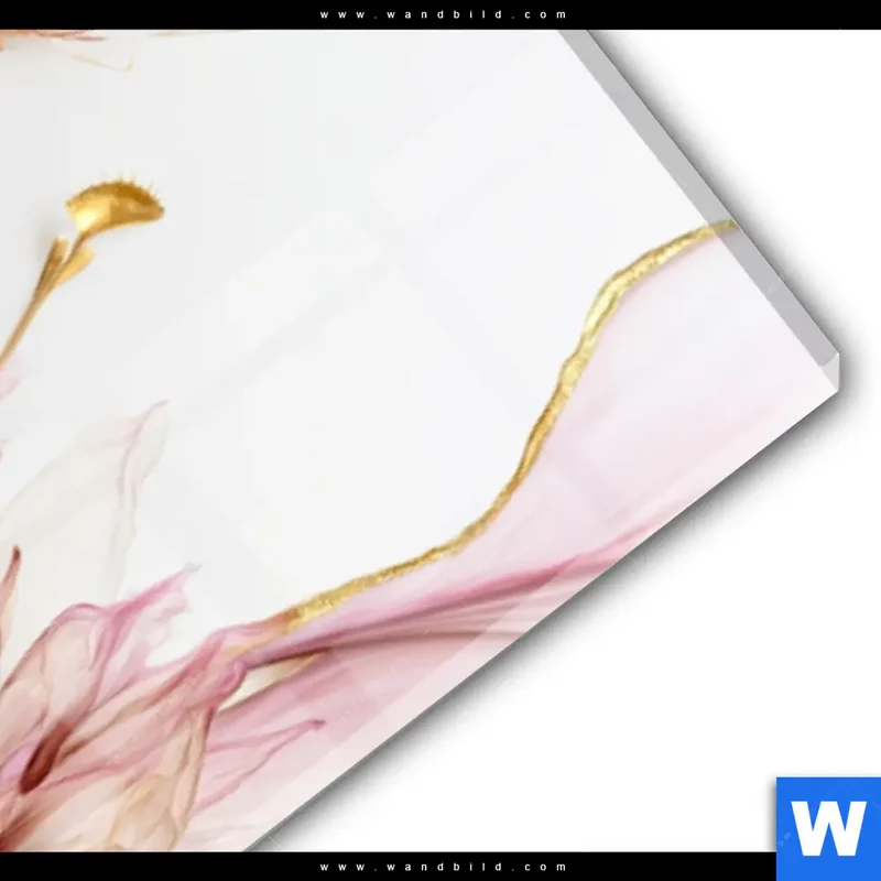 Acrylglasbild | Florale Harmonie | Schmal