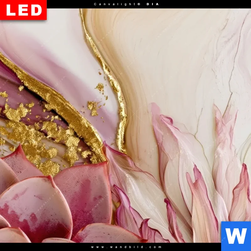 Leuchtbild Acrylglas Canvalight® DIA | Florale Harmonie | Querformat