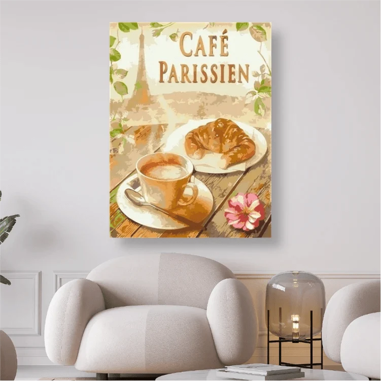 Café Parissien - 5D DIY Diamond Painting