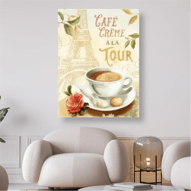 Café Creme a la Tour - 5D DIY Diamond Painting