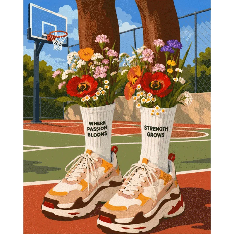 Blühender Basketball