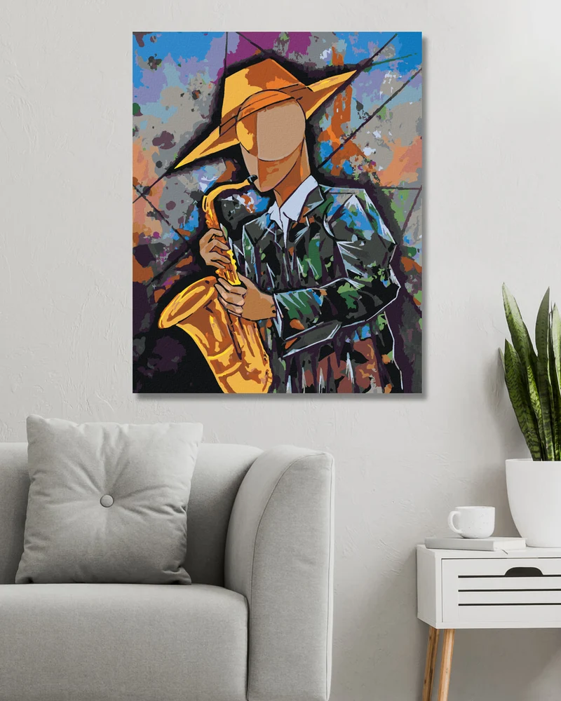 Diamond painting - KUBISTISCHER MUSIKER