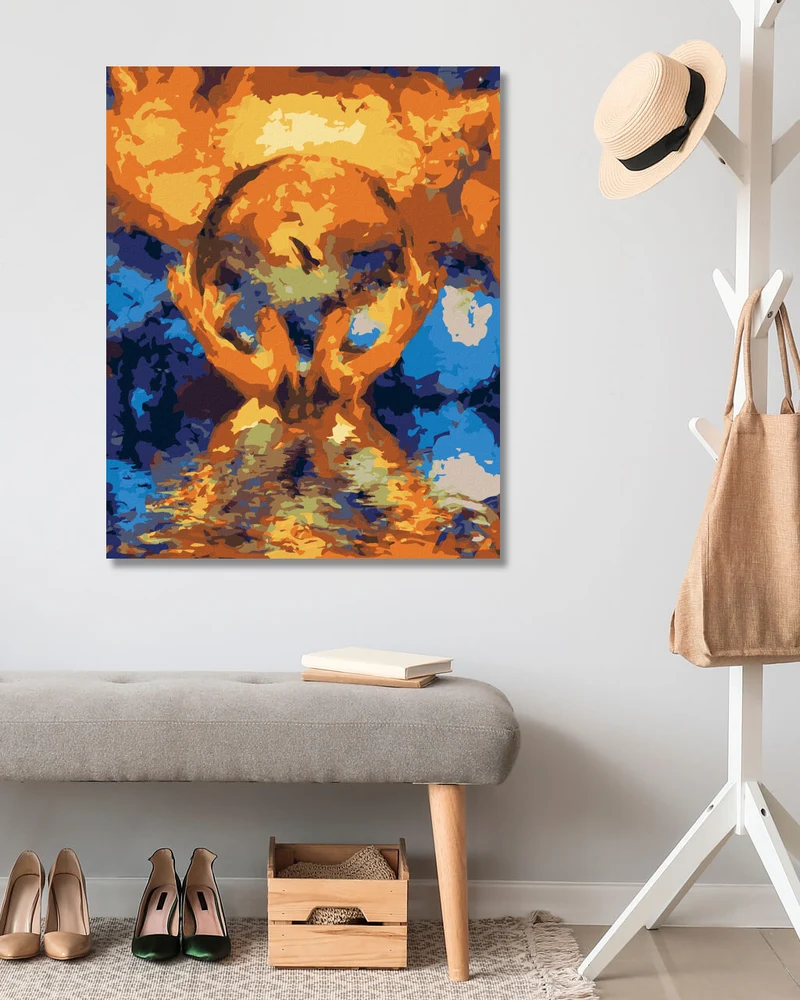 Diamond painting - KRISTALLKUGEL IN DEN HÄNDEN