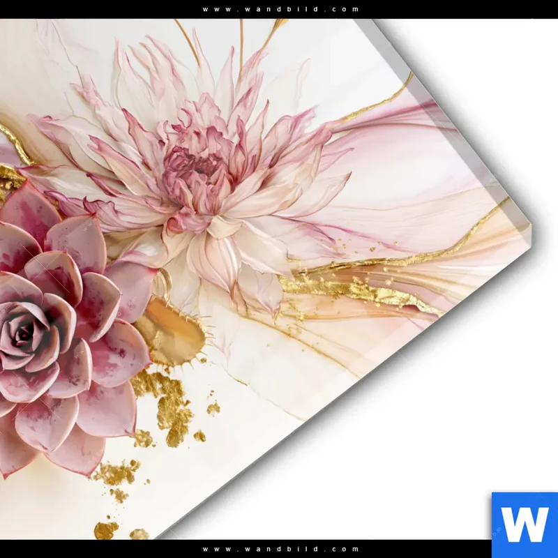 Acrylglasbild | Florale Harmonie | Quadrat